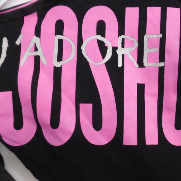 JOSHUA, J'Adore Joshua, size small, black long sleeve sweatshirt, BNWOT - Picture 2 of 6